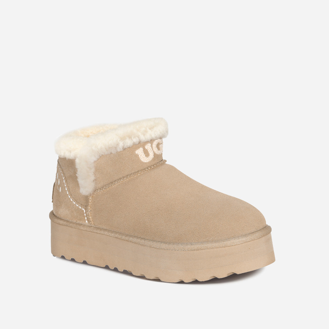 OZLANA UGG OZ0016 FURY ESTELA LOGO ULTRA MINI PLATFORM