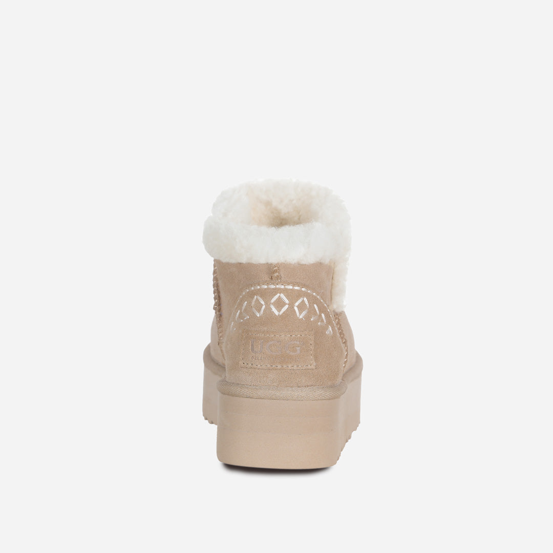 OZLANA UGG OZ0016 FURY ESTELA LOGO ULTRA MINI PLATFORM