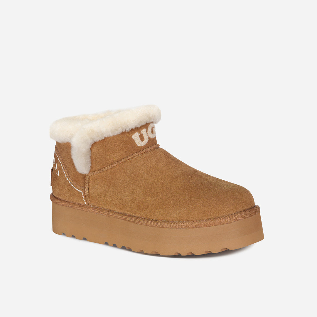 OZLANA UGG OZ0016 FURY ESTELA LOGO ULTRA MINI PLATFORM