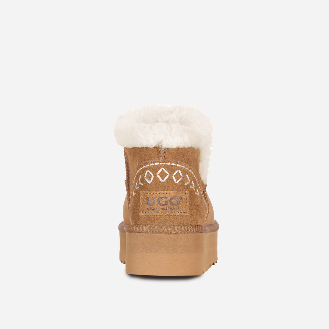 OZLANA UGG OZ0016 FURY ESTELA LOGO ULTRA MINI PLATFORM