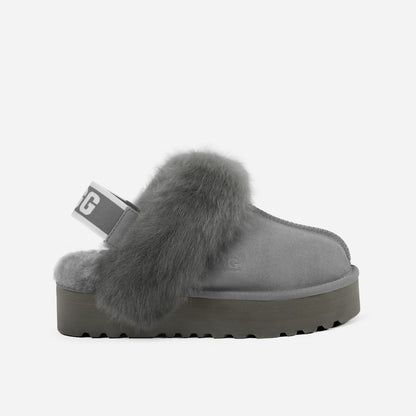 OZLANA UGG OZ3003 CLASSIC COQUETTE PREMIUM PLATFORM SLIPPER (DETACHABLE FEATURE)