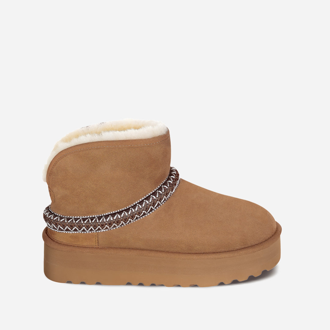 OZLANA UGG OZ0022 CLASSIC MINI CRESCENT PLATFORM