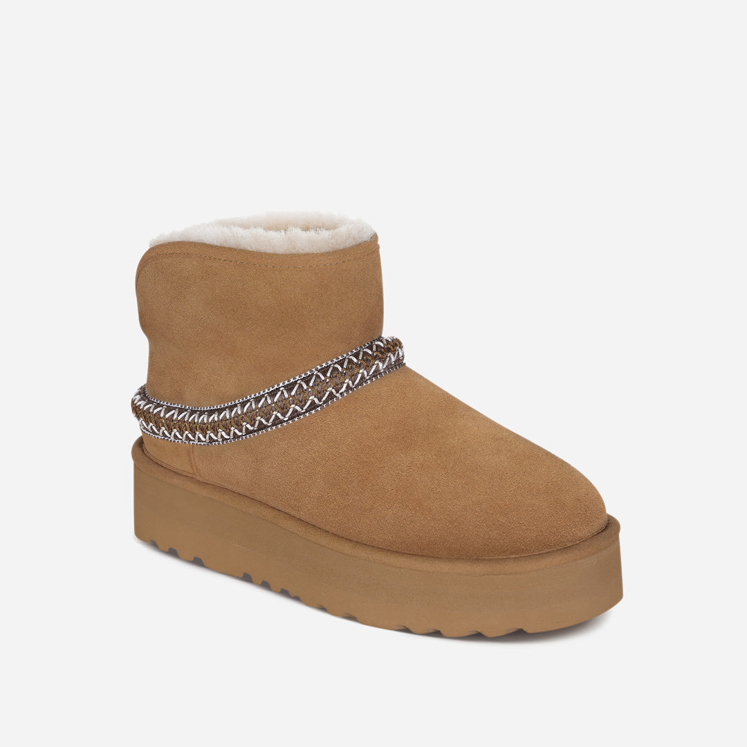 OZLANA UGG OZ0022 CLASSIC MINI CRESCENT PLATFORM