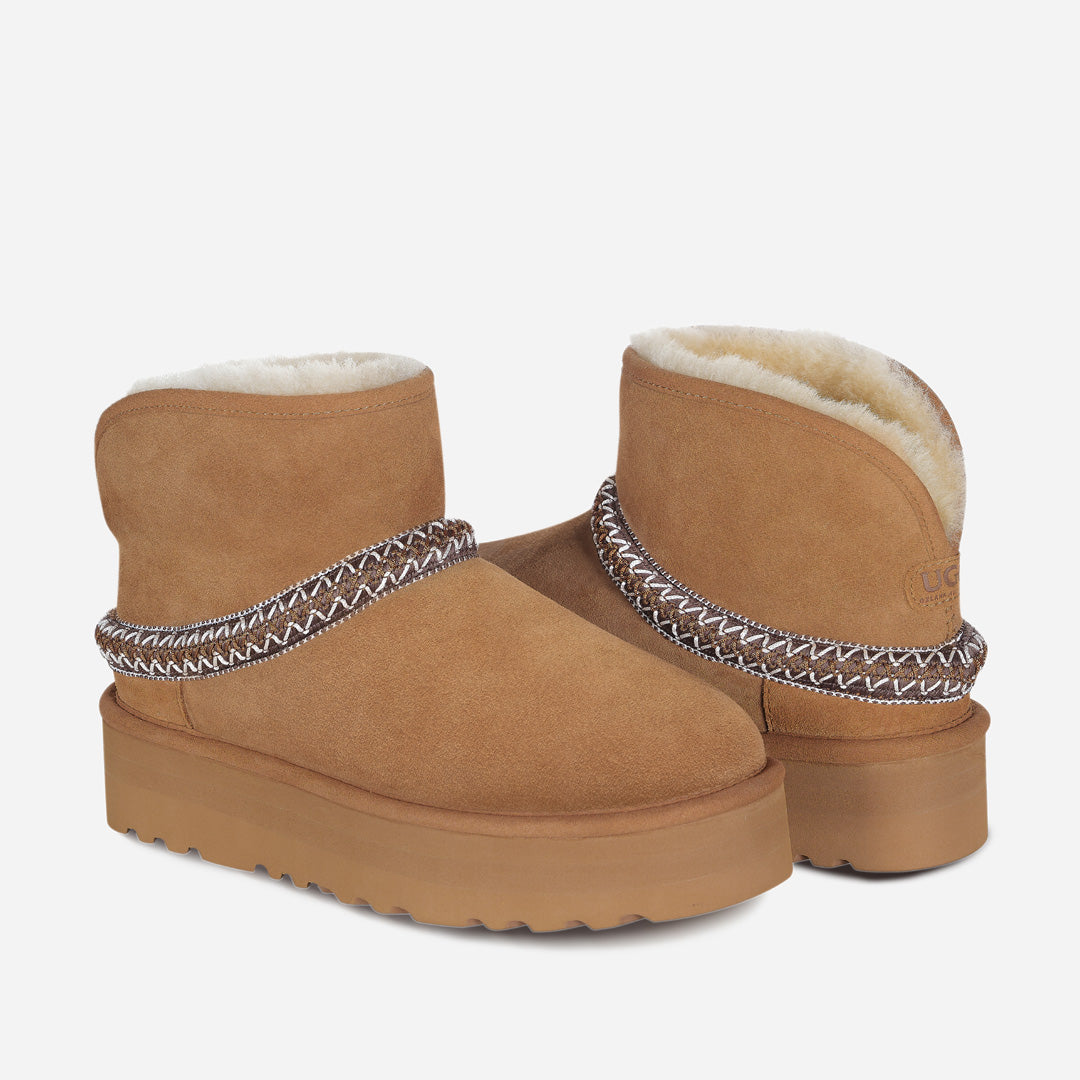 OZLANA UGG OZ0022 CLASSIC MINI CRESCENT PLATFORM