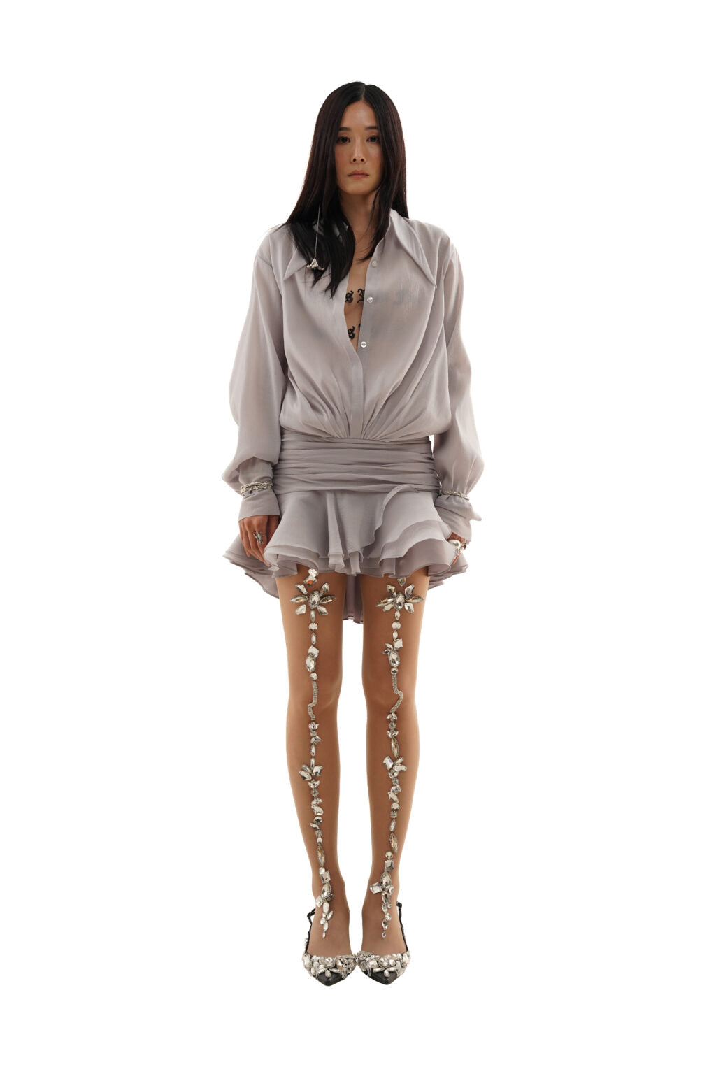 DATT [Best Seller] BLOOM SHIRT MINI DRESS