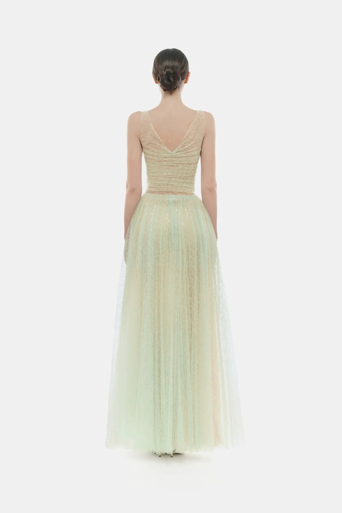 Montsand Mint Drapped Maxi Dress