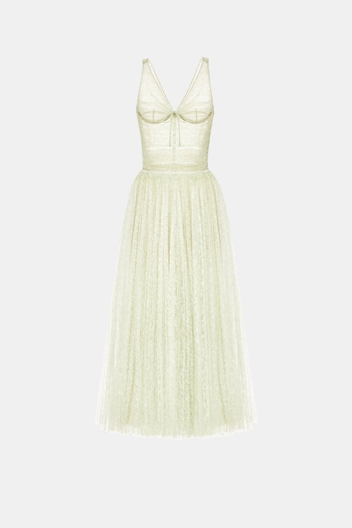 Montsand Mint Drapped Midi Dress