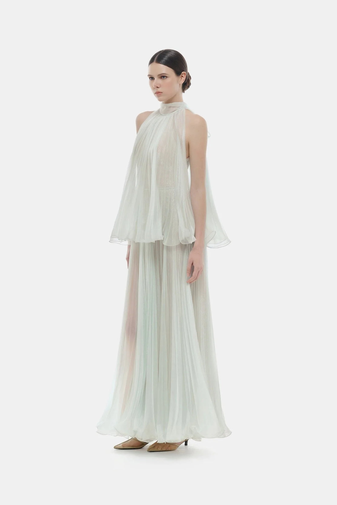 Montsand Mint Pleated Dress