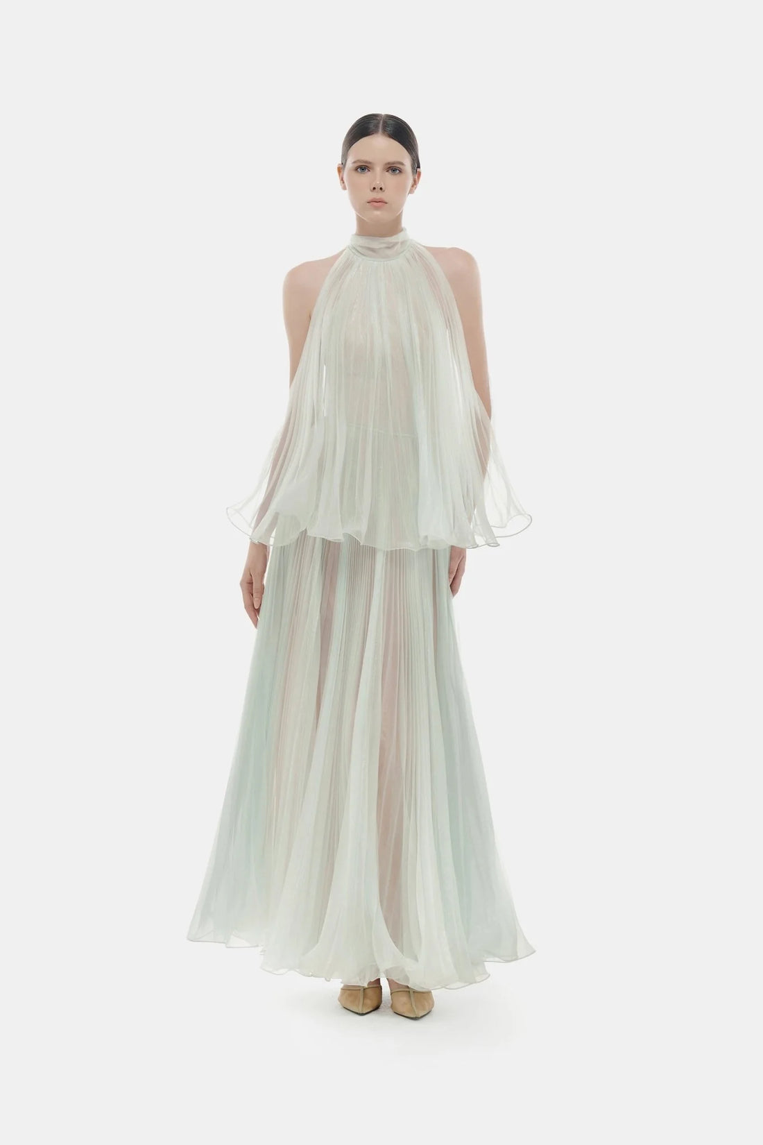 Montsand Mint Pleated Dress