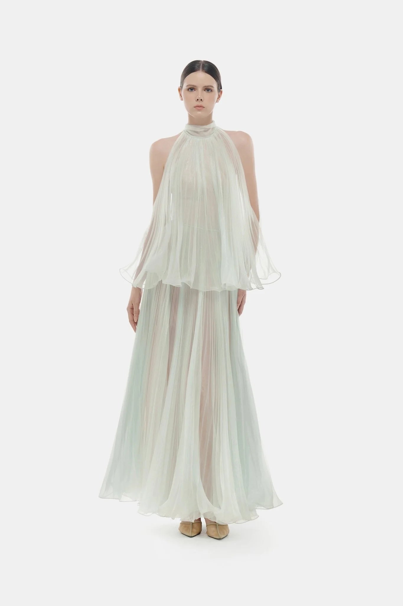 Montsand Mint Pleated Dress