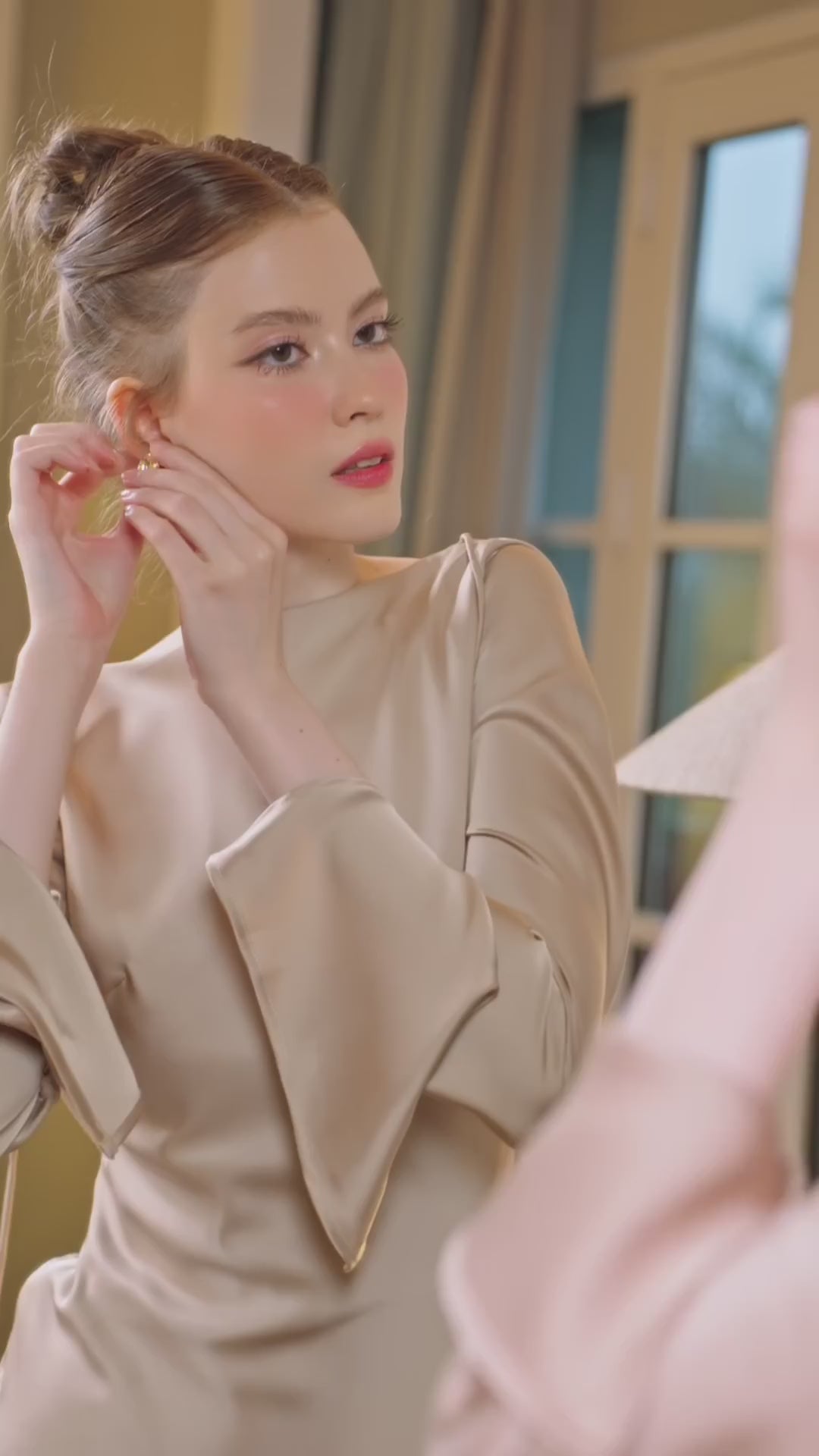 KISSERINE  LILY SILK DRESS(4color)