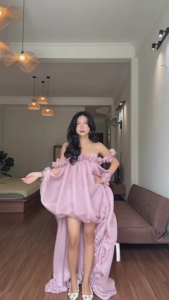 Huelleyrose Ily Dress-Pink