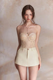 ELPIS Creamy White Lace Corset