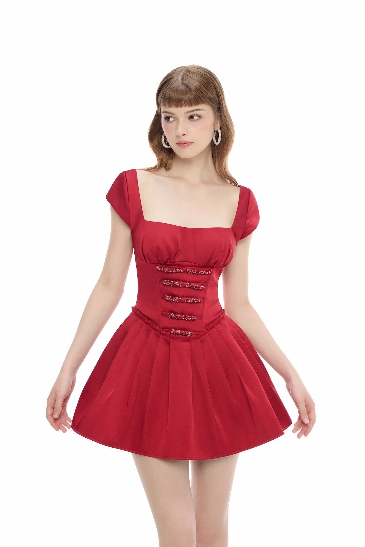 Jubin HAZEL DRESS (RED)