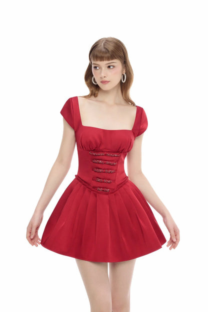 Jubin HAZEL DRESS (RED)