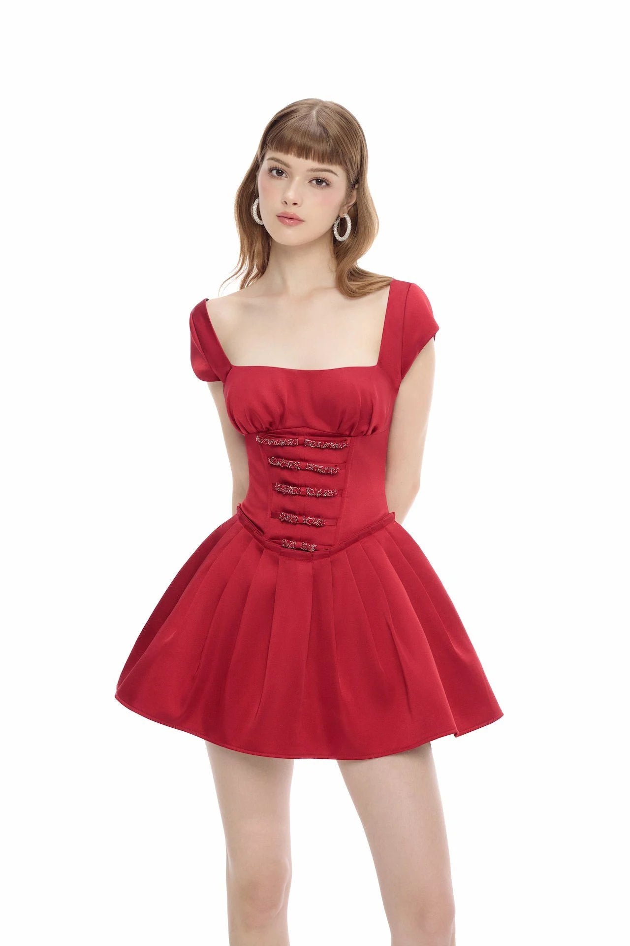 Jubin HAZEL DRESS (RED)