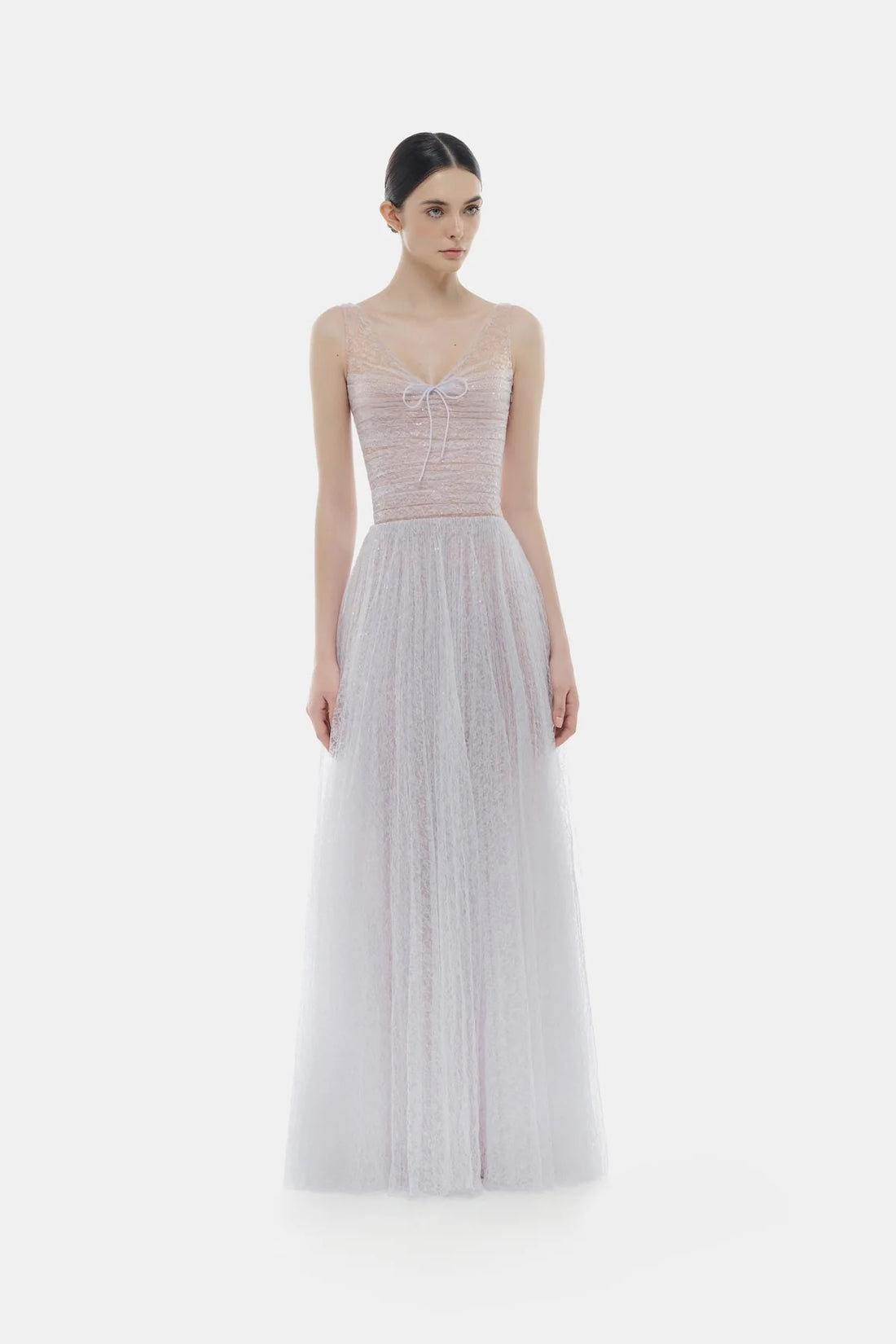 Montsand Violet Drapped Maxi Dress