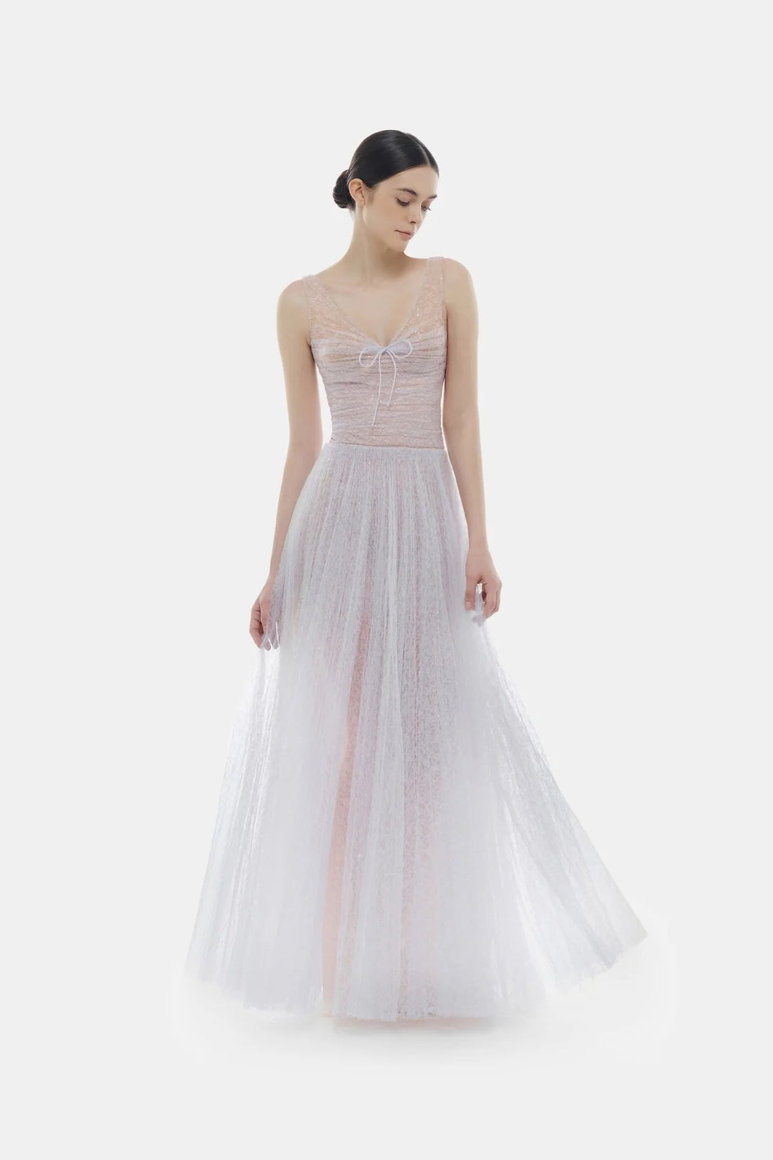 Montsand Violet Drapped Maxi Dress