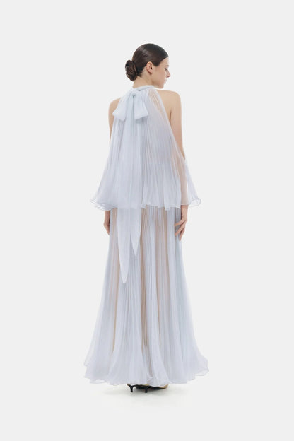 Montsand Violet Pleated Dress