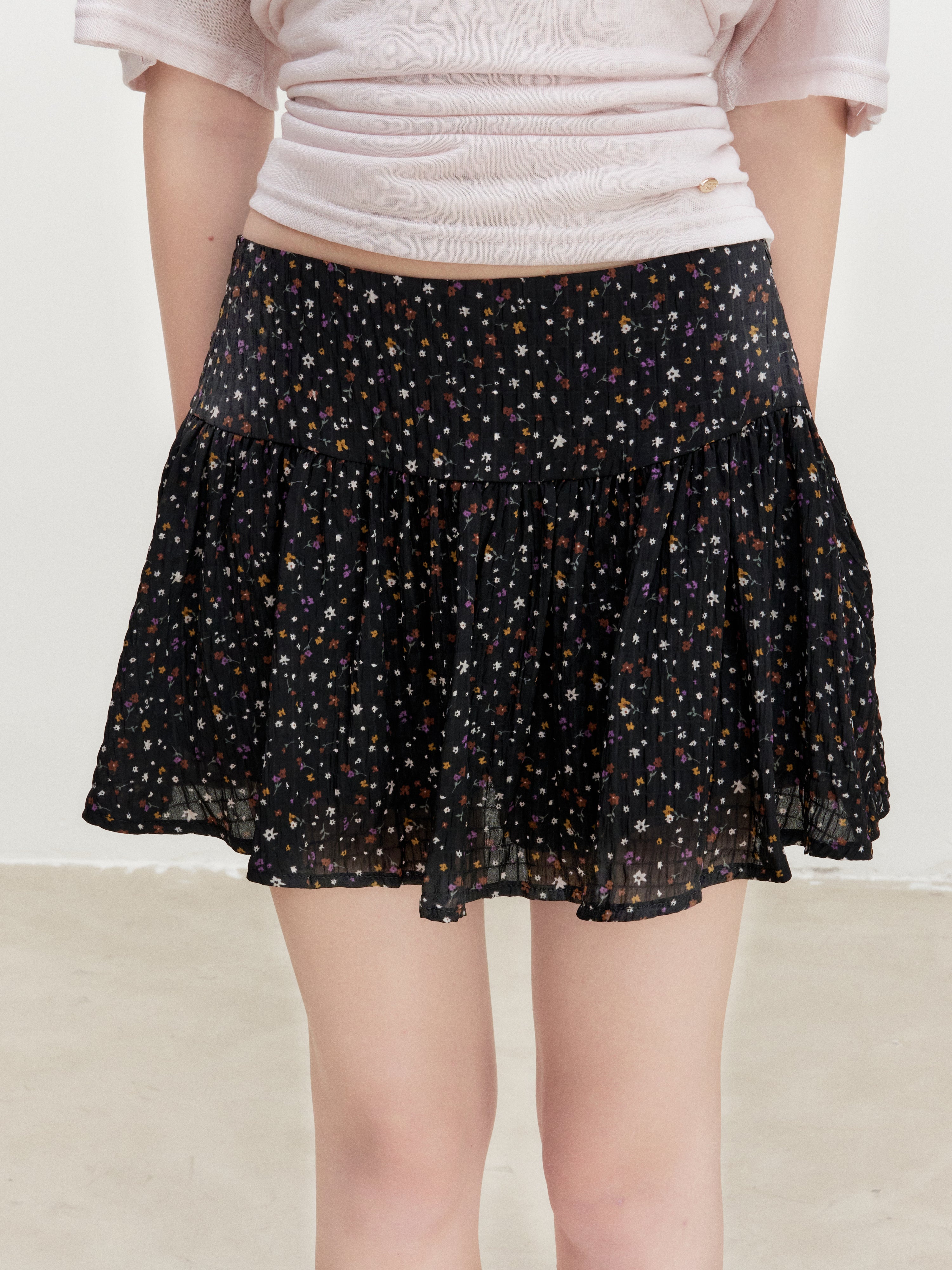 16DEWS 16D26356 Lively Floral A-Line Skirt