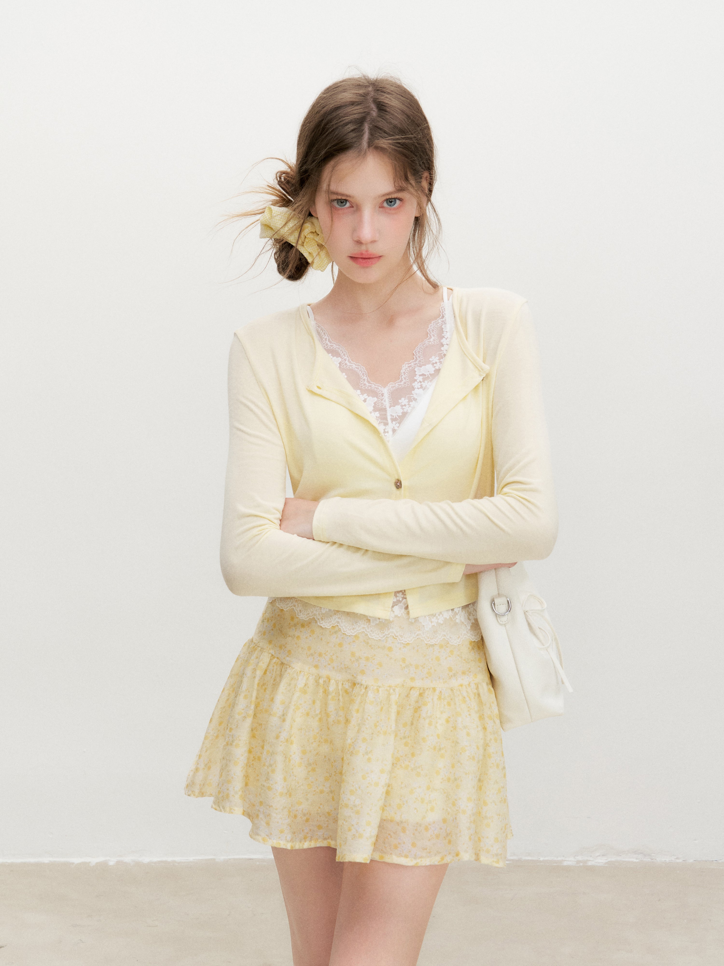 16DEWS 16D26356 Lively Floral A-Line Skirt
