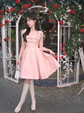 Masion Wester Pink Rose Dress