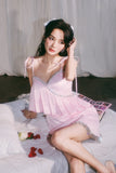 Masion Wester Pink Diamond Strap Dress
