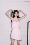 Masion Wester Pink Diamond Strap Dress