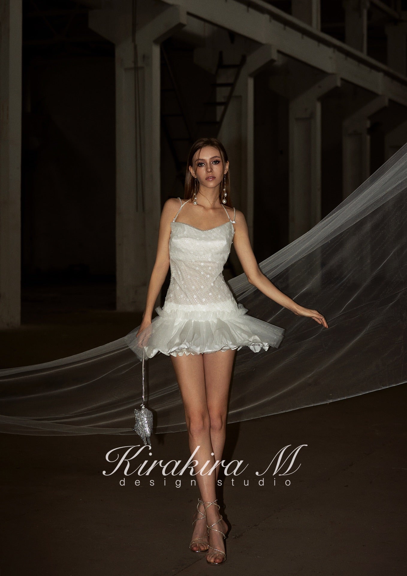 Kirakira.M White Sparkling Little Swan Dress OR Shorts