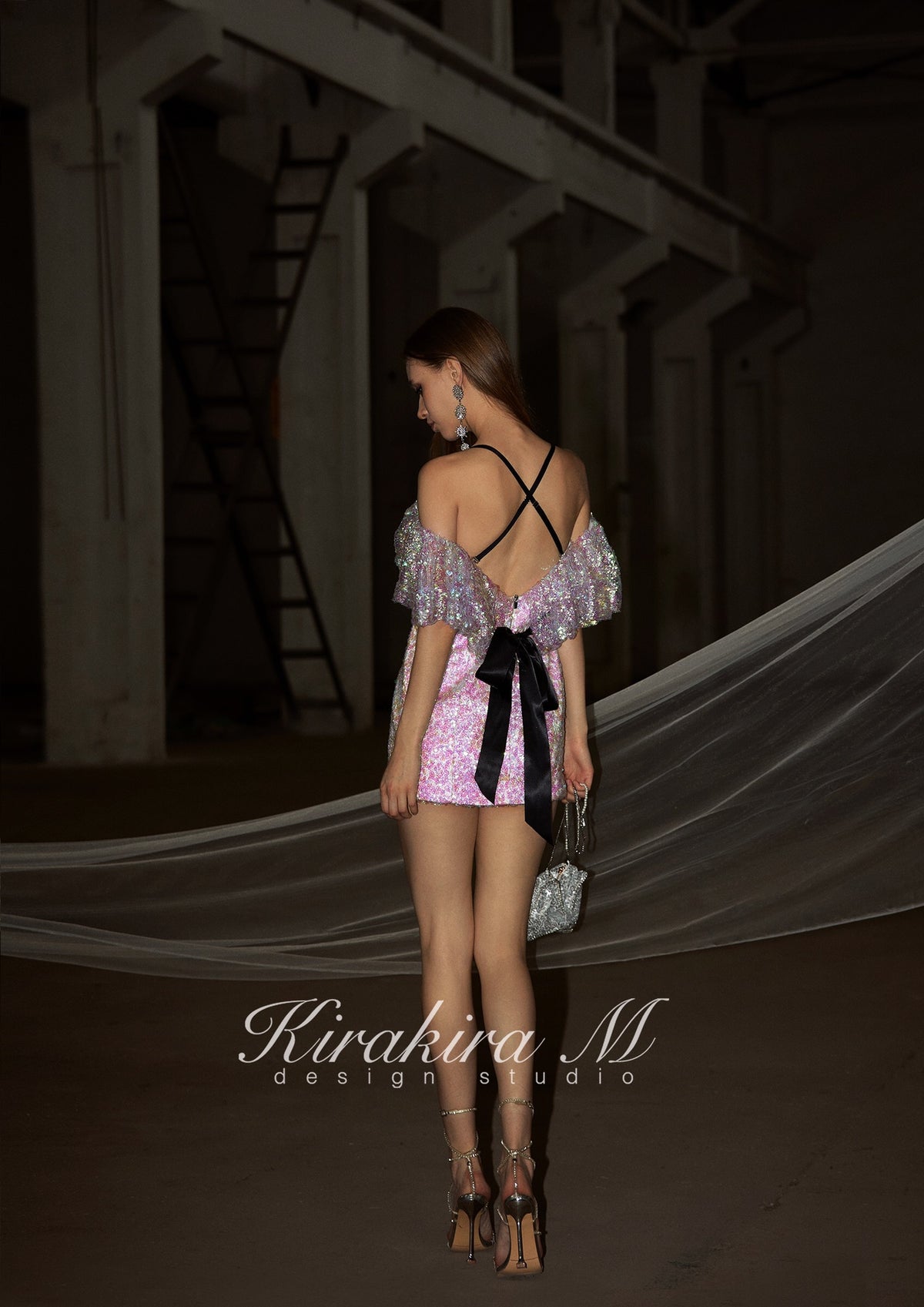 Kirakira.M Purple Sequin Dress