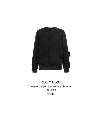 13DE MARZO Doozoo Malposition Washed Sweater