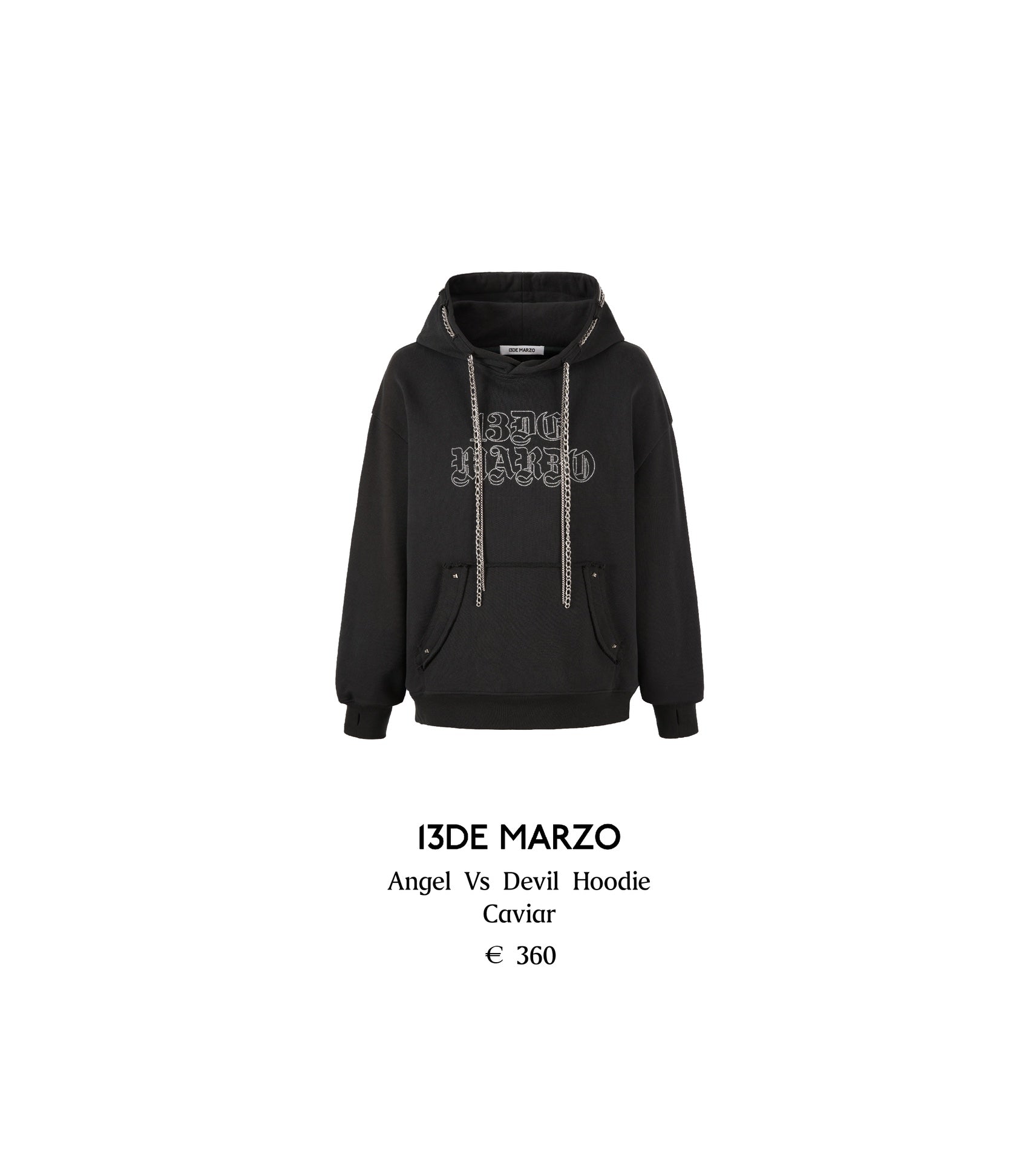 13DE MARZO Angel Vs Devil Hoodie