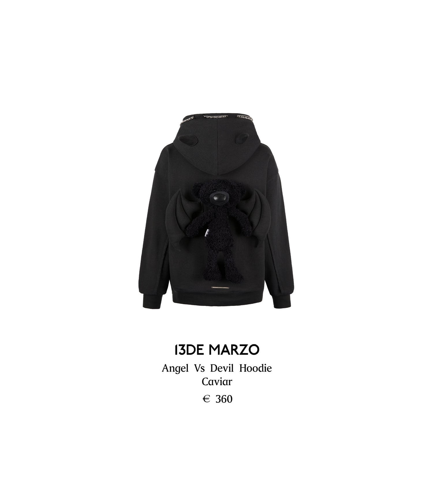 13DE MARZO Angel Vs Devil Hoodie