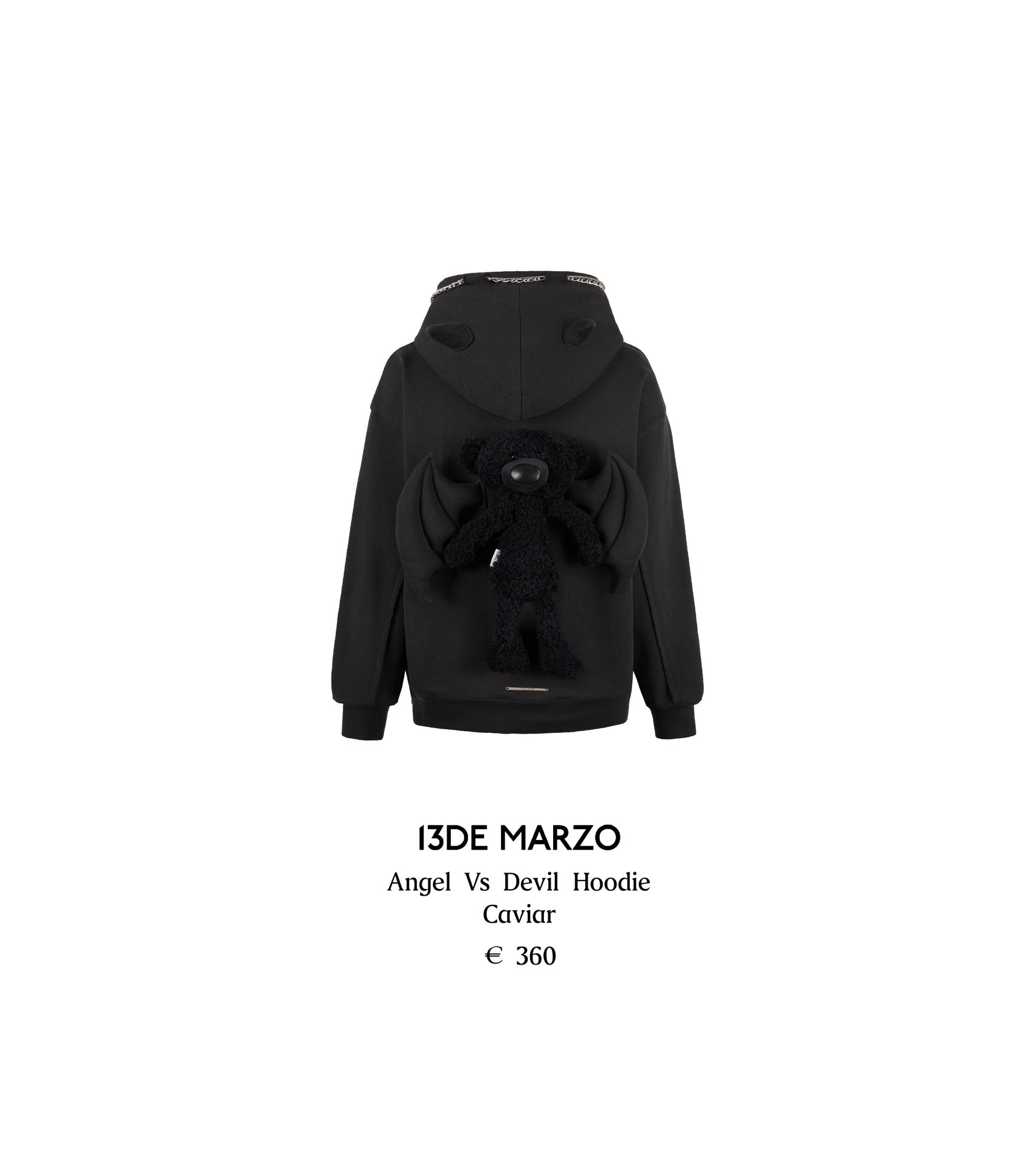 13DE MARZO Angel Vs Devil Hoodie