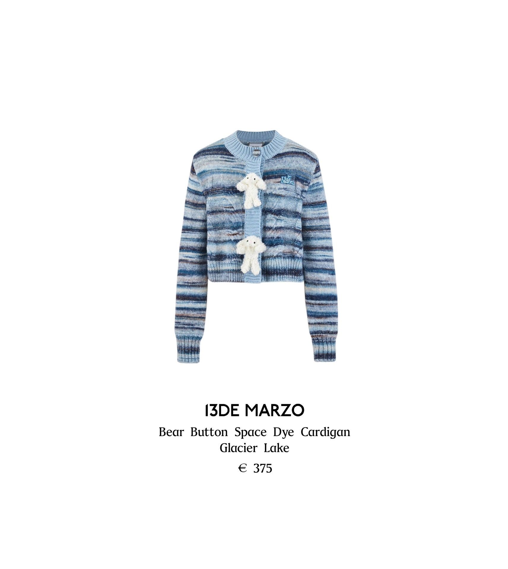 13DE MARZO Bear Button Space Dye Cardigan – CHUUI_Collection