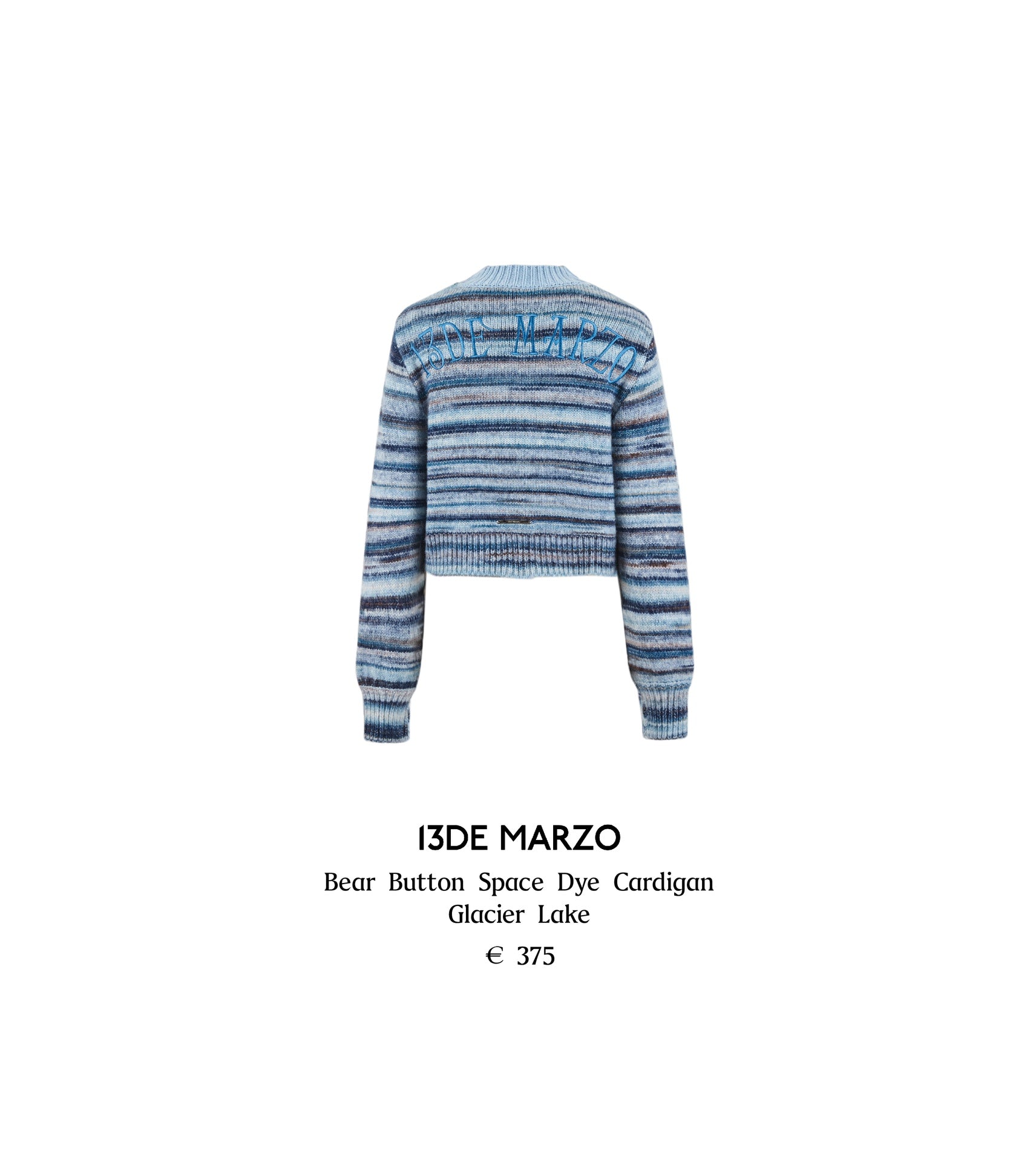 13DE MARZO Bear Button Space Dye Cardigan