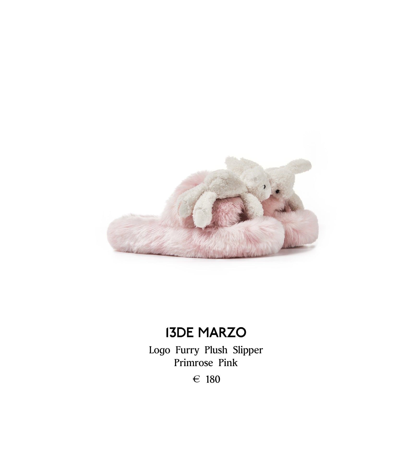 13DE MARZO Logo Furry Plush Slipper