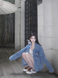 13DE MARZO Bugs Bunny Graffiti Denim Jacket