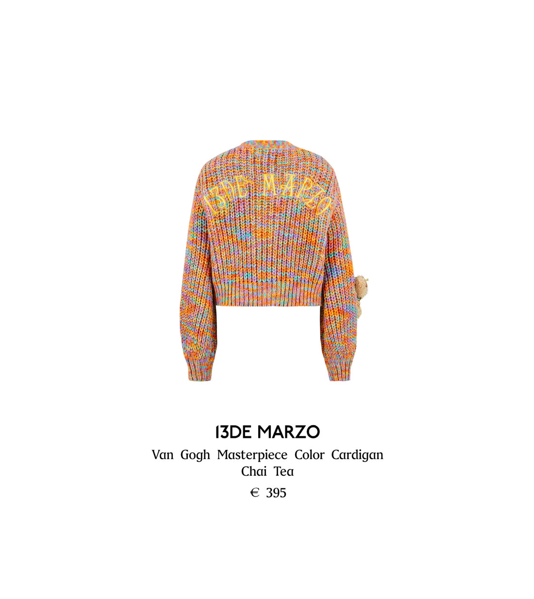 13DE MARZO Van Gogh Masterpiece Color Cardigan