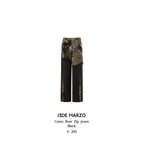 13DE MARZO Camo Bear Zip Jeans