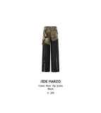 13DE MARZO Camo Bear Zip Jeans