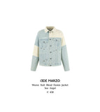 13DE MARZO Weave Knit Blend Denim Jacket