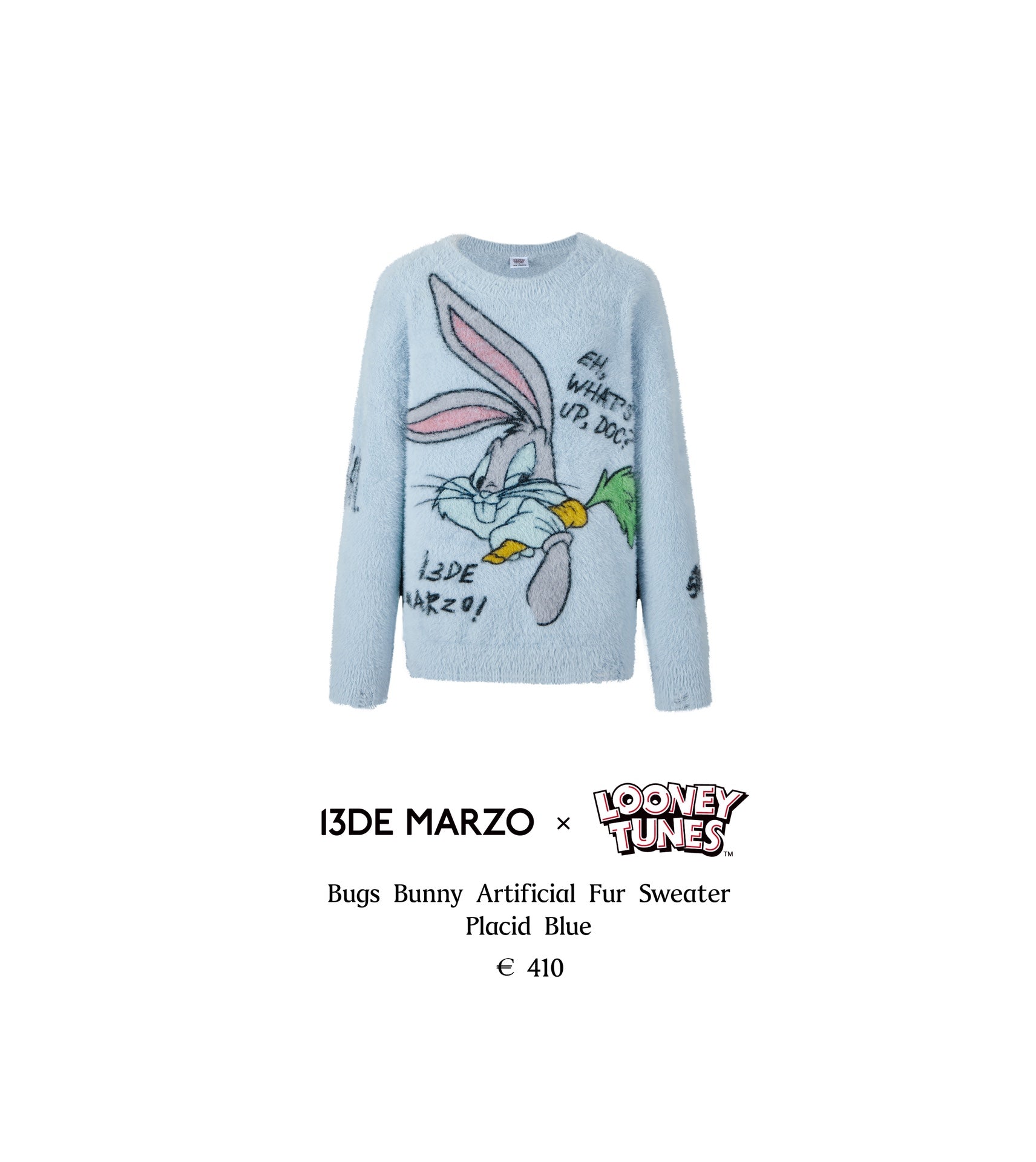 13DE MARZO Bugs Bunny Artificial Fur Sweater