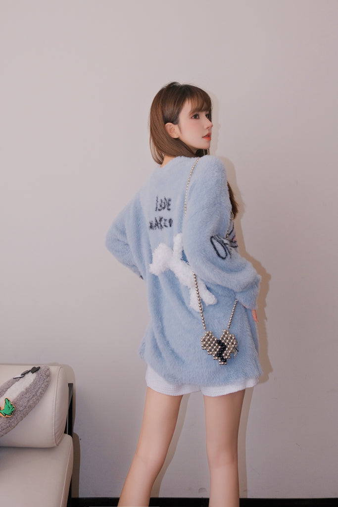 13DE MARZO Bugs Bunny Artificial Fur Sweater