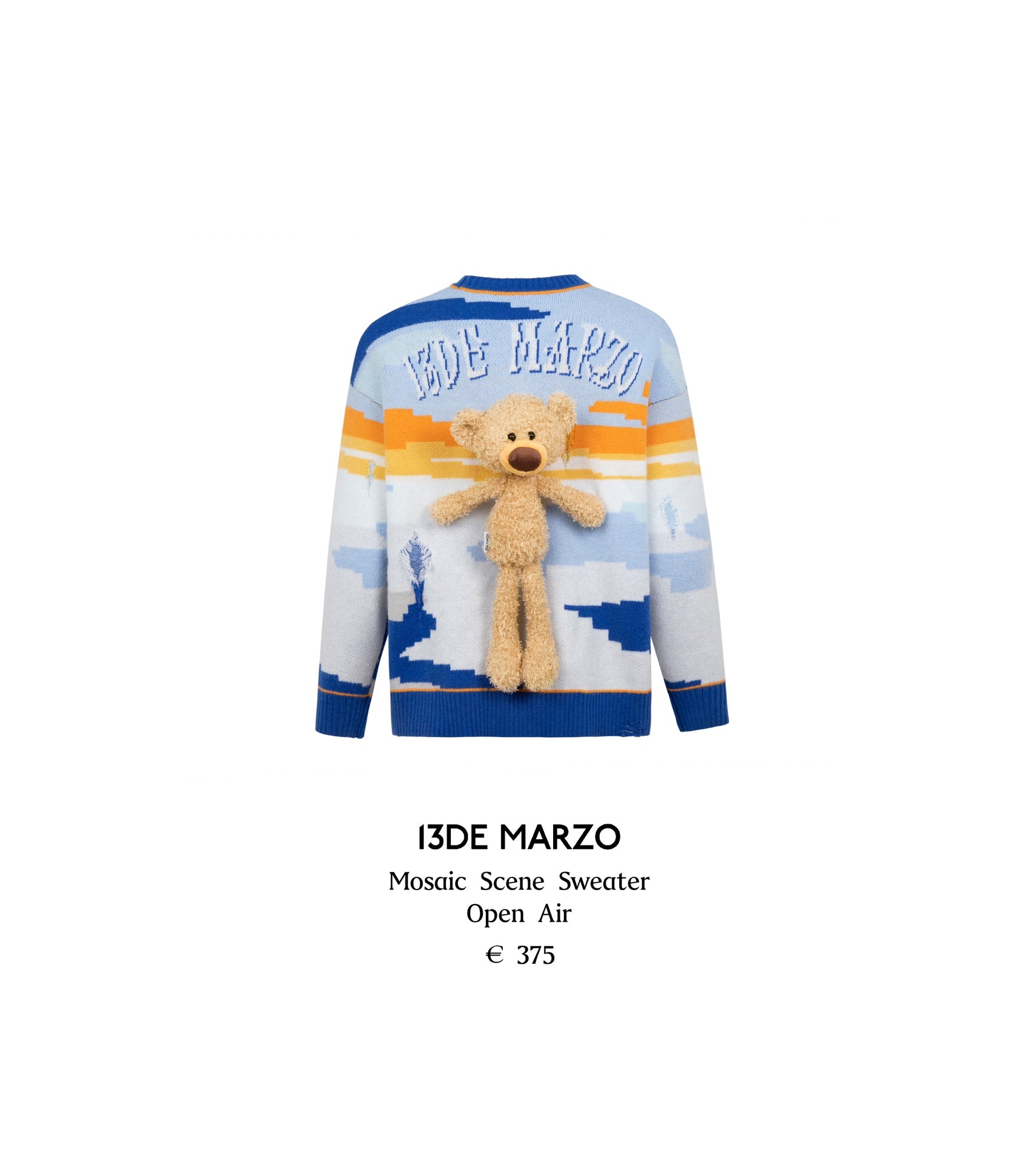 13DE MARZO Mosaic Scene Sweater