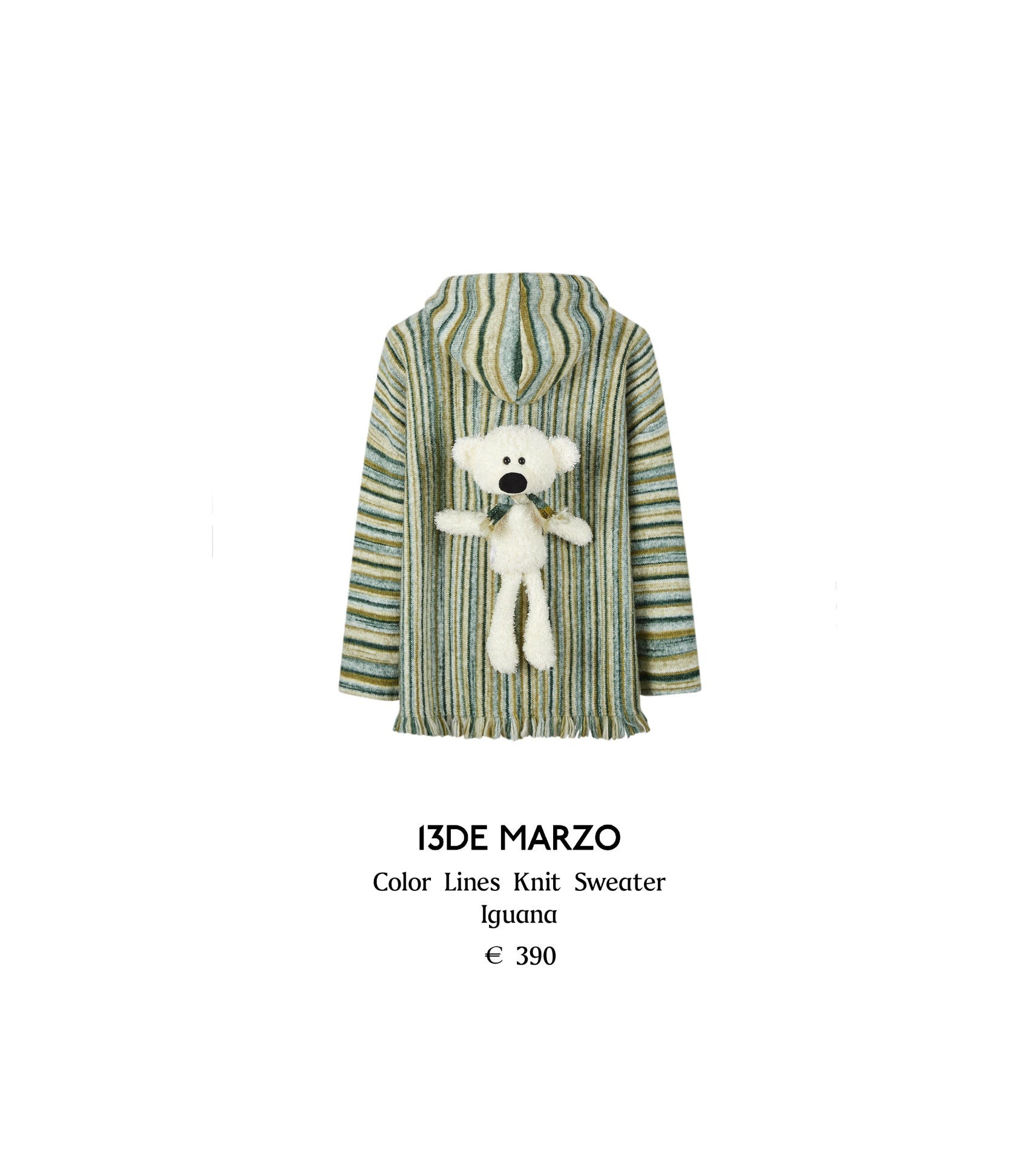 13DE MARZO Color Lines Knit Sweater