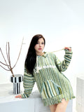 13DE MARZO Color Lines Knit Sweater