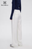 MacyMccoy Logo embroidered wide leg pants