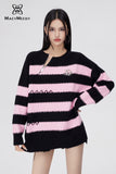 MacyMccoy Zipper striped sweater