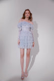 Wardrobes by chen Fairy Blue cake mini dress